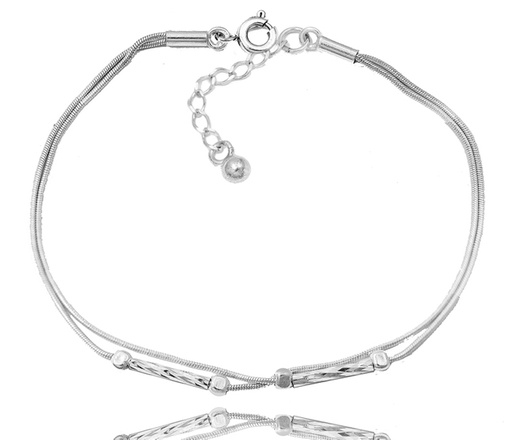 1301 kolczyki srebrne 925 podwójne na łańcuszkach