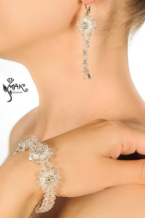 531 biżuteria ślubna bransoletka srebrna 925