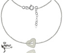 Nk744 naszyjnik celebrytka serce srebro 925
