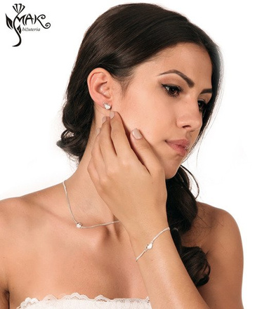 800 połączone serca kolczyki srebrne 925