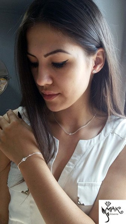 KPL696 biżuteria Swarovski KOMPLET kryształy + pudełko z grawerem