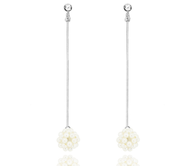 1502 kolczyki srebrne 925  z perełkami na ślub