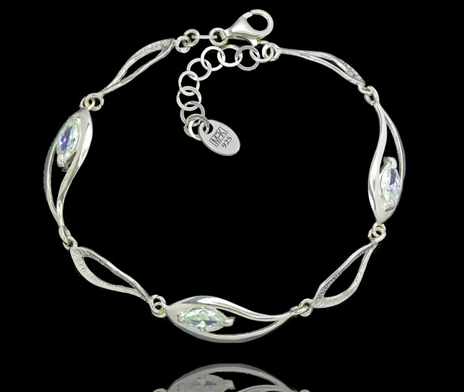 480/468 bransoletka srebrna 925 elegancka