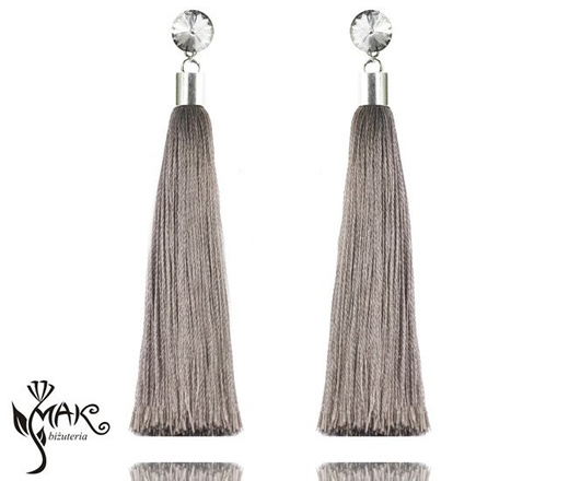 Kol954 Kolczyki frędzle chwosty rozmiar XL - kolory do wyboru