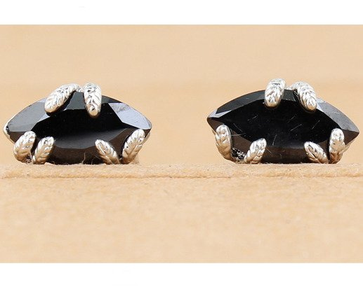 Kol 599/379 KOLCZYKI cyrkonie czarne sztyft