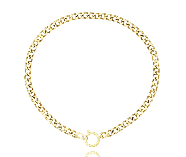 1326/10 naszyjnik złoty stal gruby łańcuszek