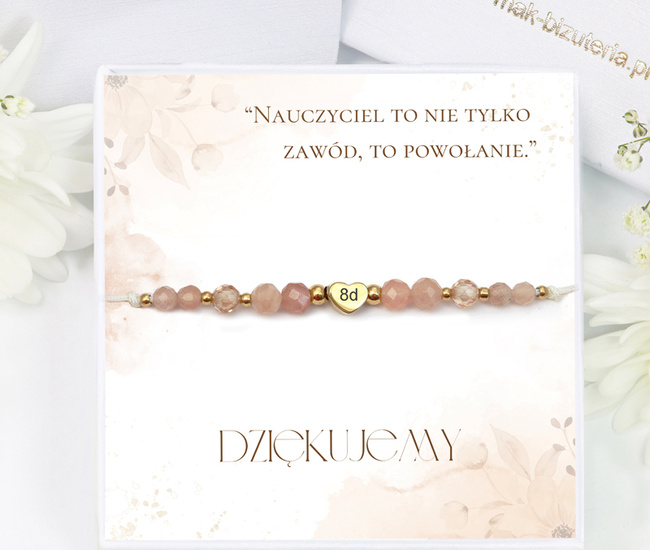 Zestaw dla nauczyciela bransoletka z grawerem 1865/2