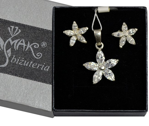 KPL480/11 KOMPLET SREBRNY Z CYRKONIĄ