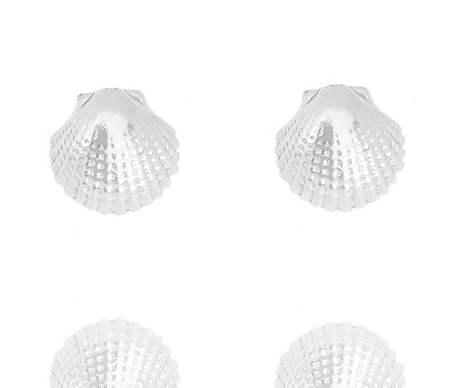 1384/8 Kolczyki srebrne 925 muszelki