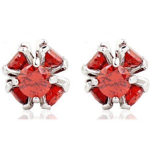 KOL599/274 KOLCZYKI BIAŁE ZŁOTO CYRKONIE