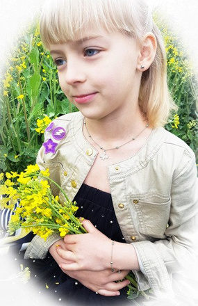 1074/4 komplet Swarovski Elements aniołek srebro 925 prezent na komunię urodziny