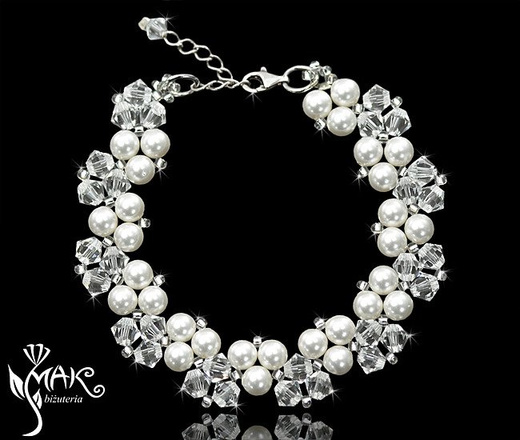 NK 314 NASZYJNIK Z KRYSZTAŁÓW SWAROVSKI ELEMENTS biżuteria ślubna