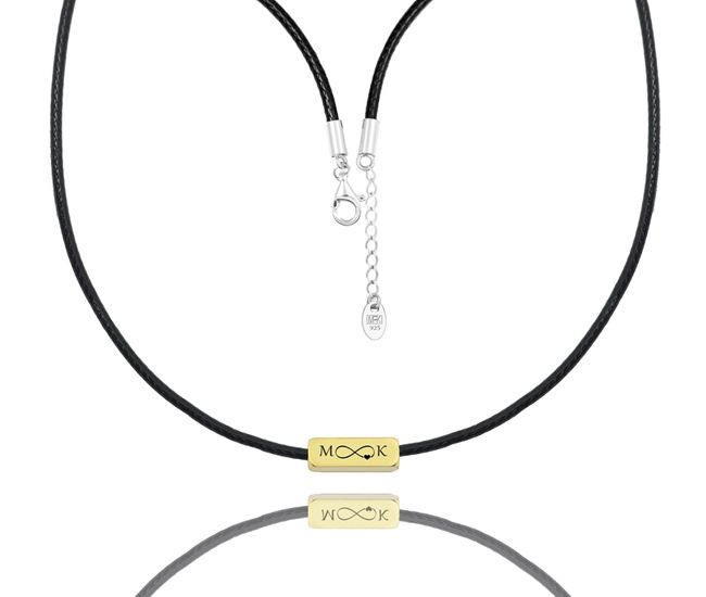 1485 naszyjnik  z grawerunkiem stalowe