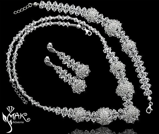 NK279 NASZYJNIK Z KRYSZTAŁÓW SWAROVSKI ELEMENTS