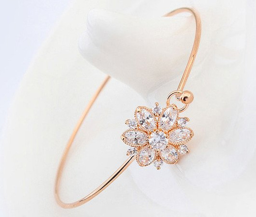 BR599/351 złota, CYRKONIE BRANSOLETKA