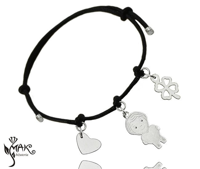 BR528/1  BRANSOLETKA Z GRAWEREM chłopczyk