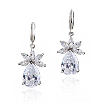 Kpl879 komplet ślubny, biżuteria ślubna z cyrkoniami b599/424 k599/521