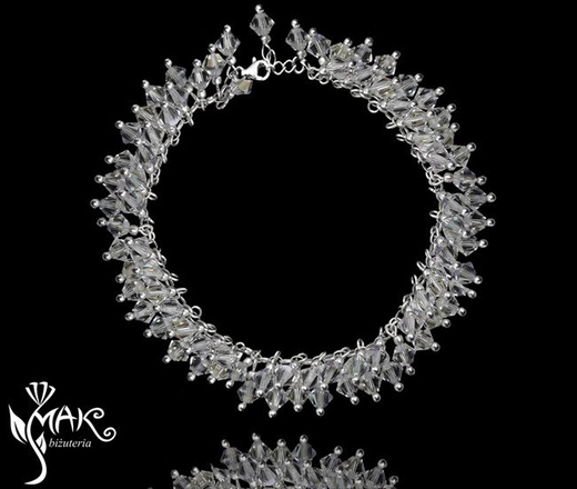 488 crystal biżuteria ślubna kolczyki