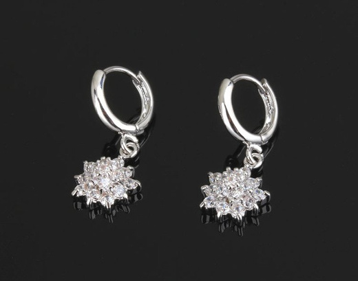 Kol 599/520 KOLCZYKI ślubne, cyrkonie długie Piękne