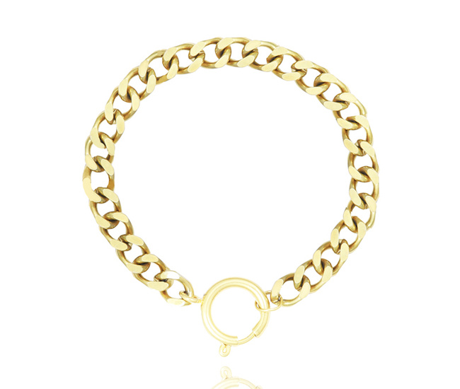 1326/10 bransoletka złota stal gruby łańcuszek