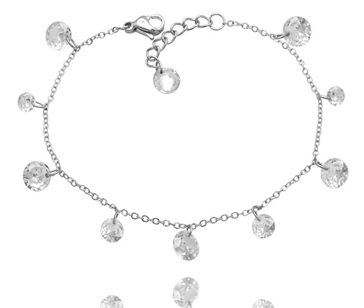 elegancki komplet srebrny 925 z kryształkami 1816/4