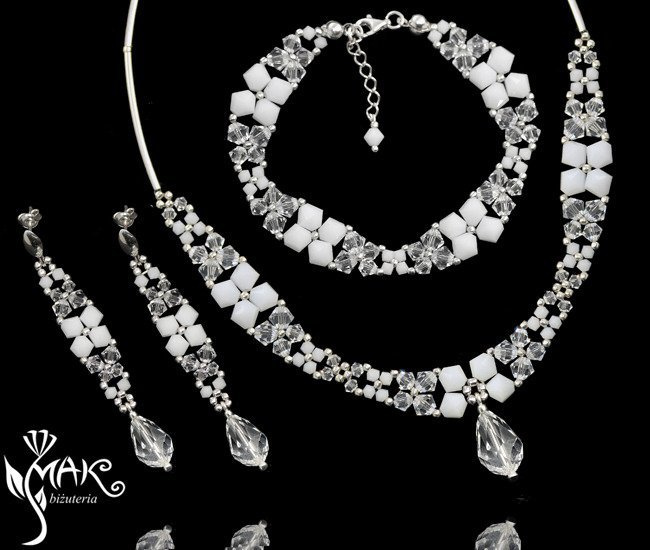 513 biżuteria ślubna komplet