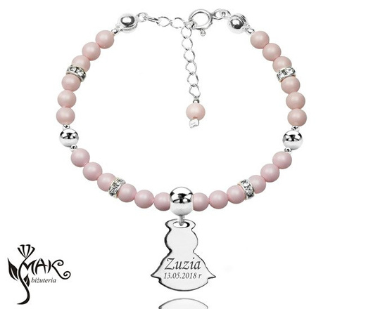 927/1 komplet Swarovski Elements srebro 925 urodziny komunia