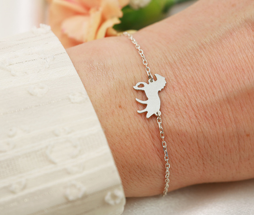 1636/3 bransoletka personalizowana srebro 925 z grawerem konik koń