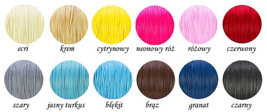 1029 bransoletka ze znakiem nieskończoności srebrna na sznureczku infinity