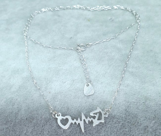 1214 naszyjnik srebrny925 linia życia z koniem dla fanów koni