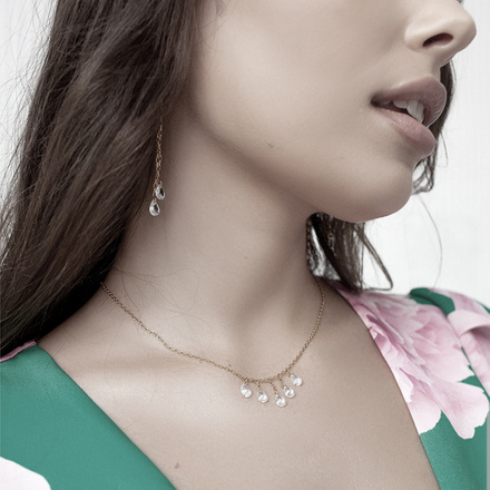 1387 kolczyki srebrne 925 z kryształkami