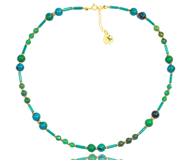 1373/6 naszyjnik srebrny 925 pozłacany morski grawerowany