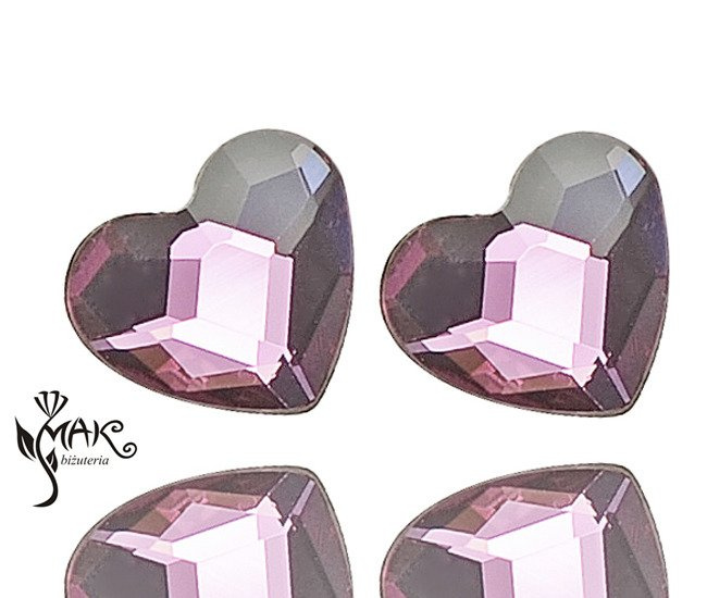 KOL552 KOLCZYKI SWAROVSKI SZTYFT 10 MM crystal antiqupink