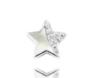 112/1 kolczyk/piercing gwiazdka srebro 925 z masą perłową oraz cyrkoniami