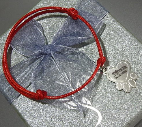 1402 Bransoletka srebrna 925 z logo firmy 50 szt kółko HURT