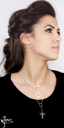 NK706 NASZYJNIK KÓŁECZKO 100% SREBRO 925