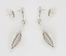 480/114  kolczyki srebrne listki