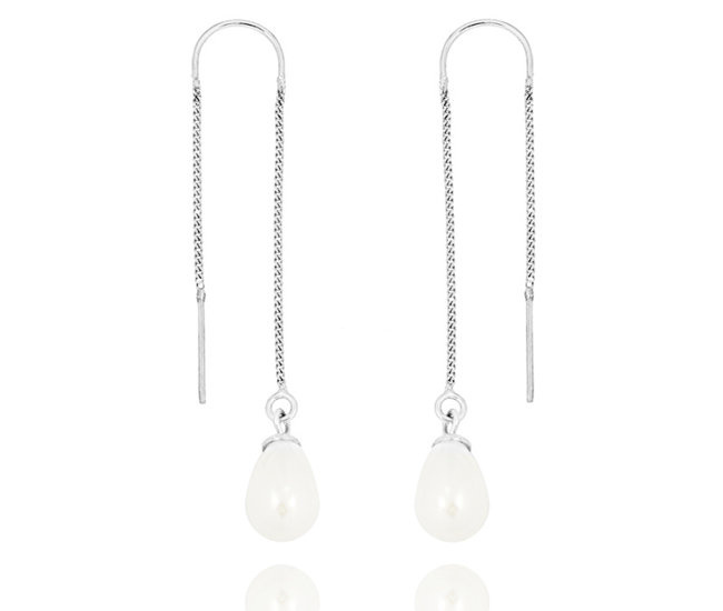 1500 kolczyki srebrne 925 z perełkami ślubne