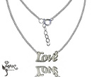 NK705 NASZYJNIK Love 100% SREBRO 925