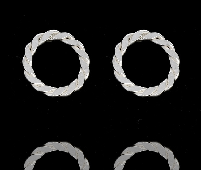 480/425 kolczyki srebrne 925 kółeczka