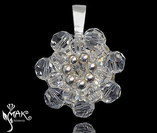 W531  biżuteria ślubna Wisiorek Swarovski Elements
