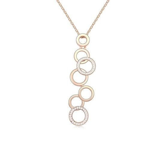 Nk599/205 NASZYJNIK żółte złoto crystal SWAROVSKI® ELEMENTS