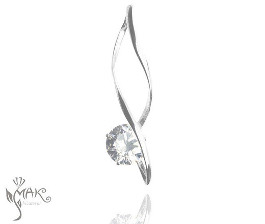 KOL480/19 KOLCZYKI SREBRNE Z CYRKONIĄ