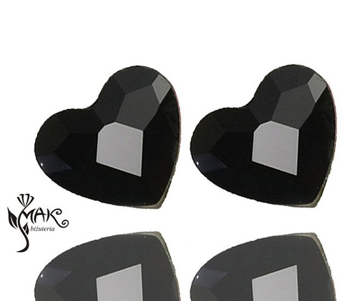 KOL552 KOLCZYKI SWAROVSKI SZTYFT 10 MM jet