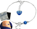 BR858 BRANSOLETKA Z LITERKĄ Swarovski Elements serce