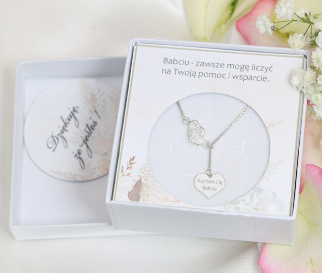 1613 naszyjnik srebrny 925 naszyjnik serce i zawieszka pod grawer