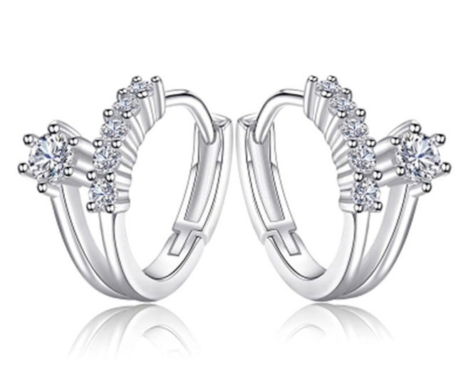 Kol 599/1049 KOLCZYKI z cyrkoniami crystal