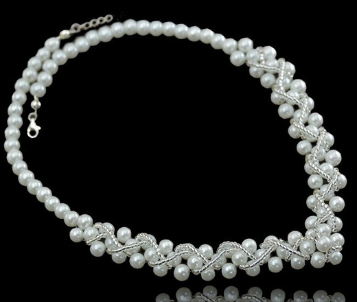 KOL437 KOLCZYKI PEREŁKI kolczyki na ślub, kolczyki ślubne