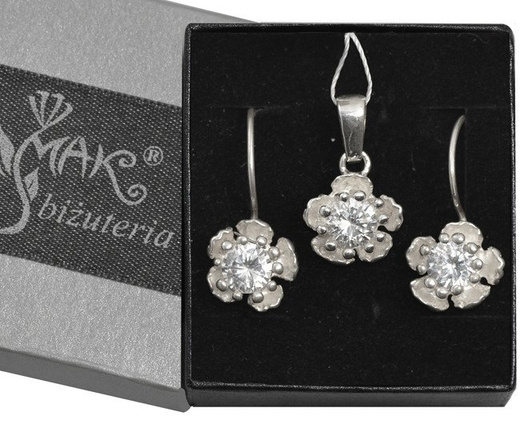 KOL480/7 KOLCZYKI SREBRNE Z CYRKONIĄ