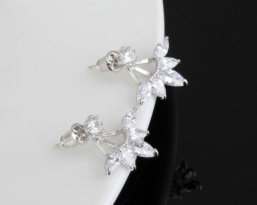 Kol 599/806 KOLCZYKI , cyrkonie podwójne sztyft